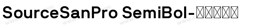 SourceSanPro SemiBol字体转换
